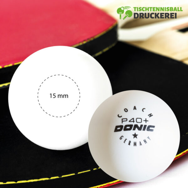 DONIC COACH P40+ * mit Logo bedruckt