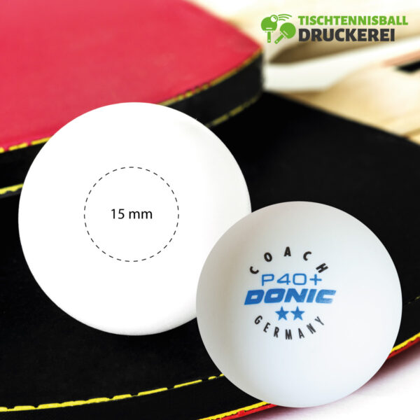 DONIC COACH P40+ ** mit Logo bedruckt