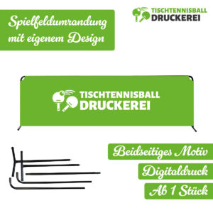 Tischtennis Spielfeldumrandung